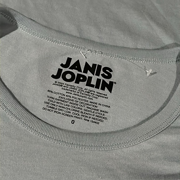NWOT JANIS JOPLIN Long Sleeve Tee - Picture 2 of 10